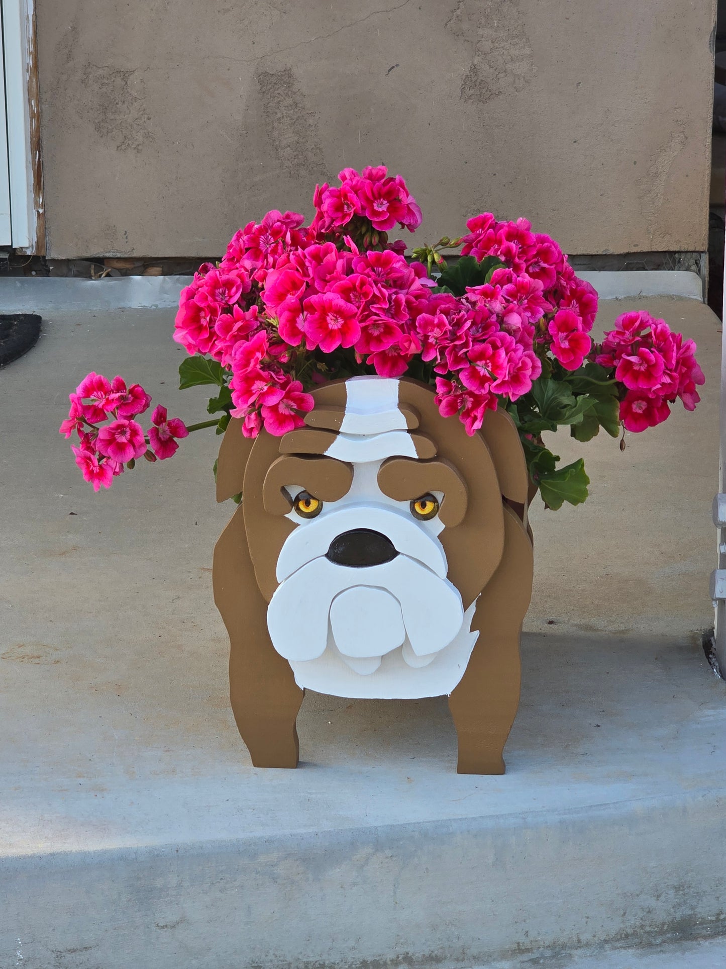 English Bulldog Planter Box