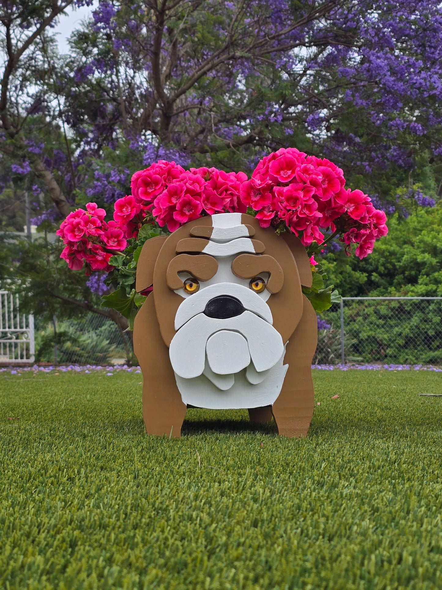 English Bulldog Planter Box