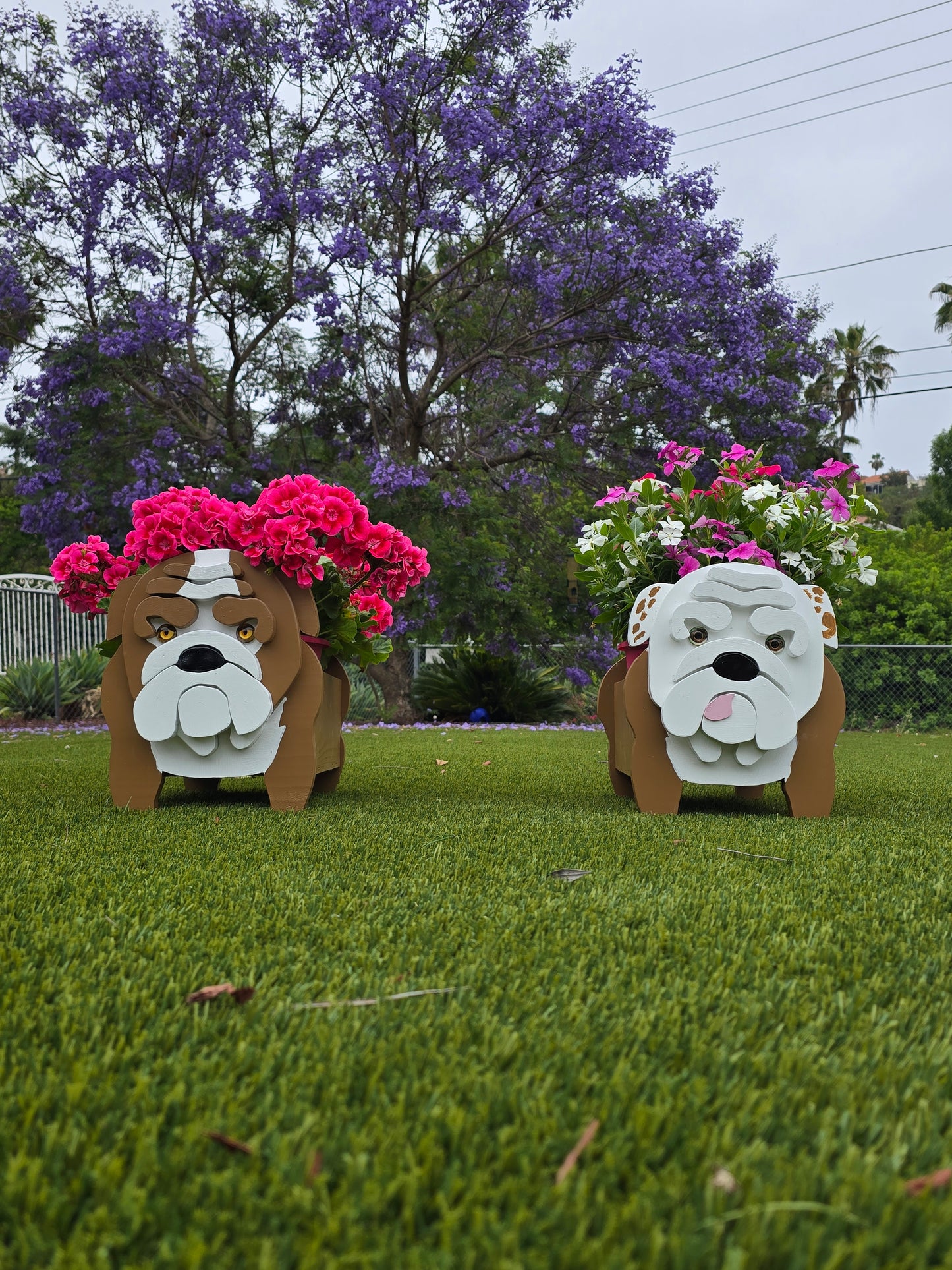 English Bulldog Planter Box