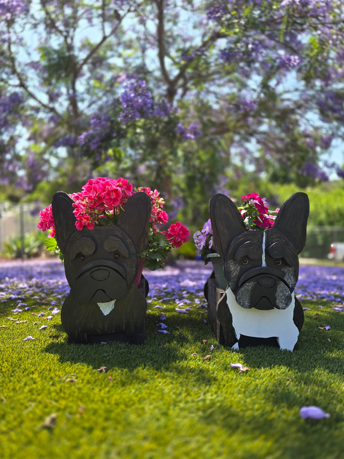 French Bulldog Planter Box