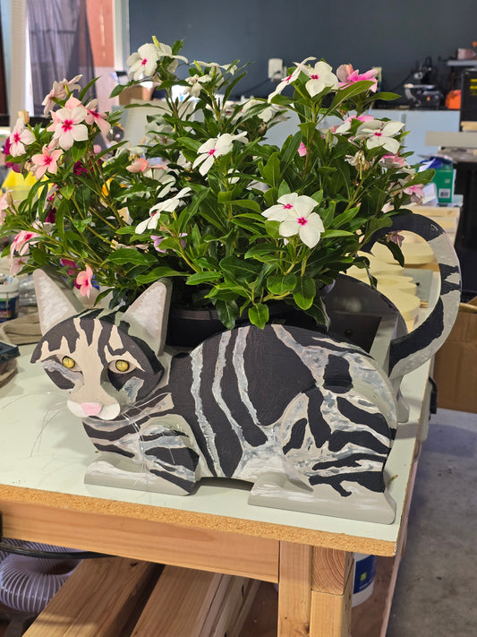 Cat Planter Box (2nd Design - Side View)