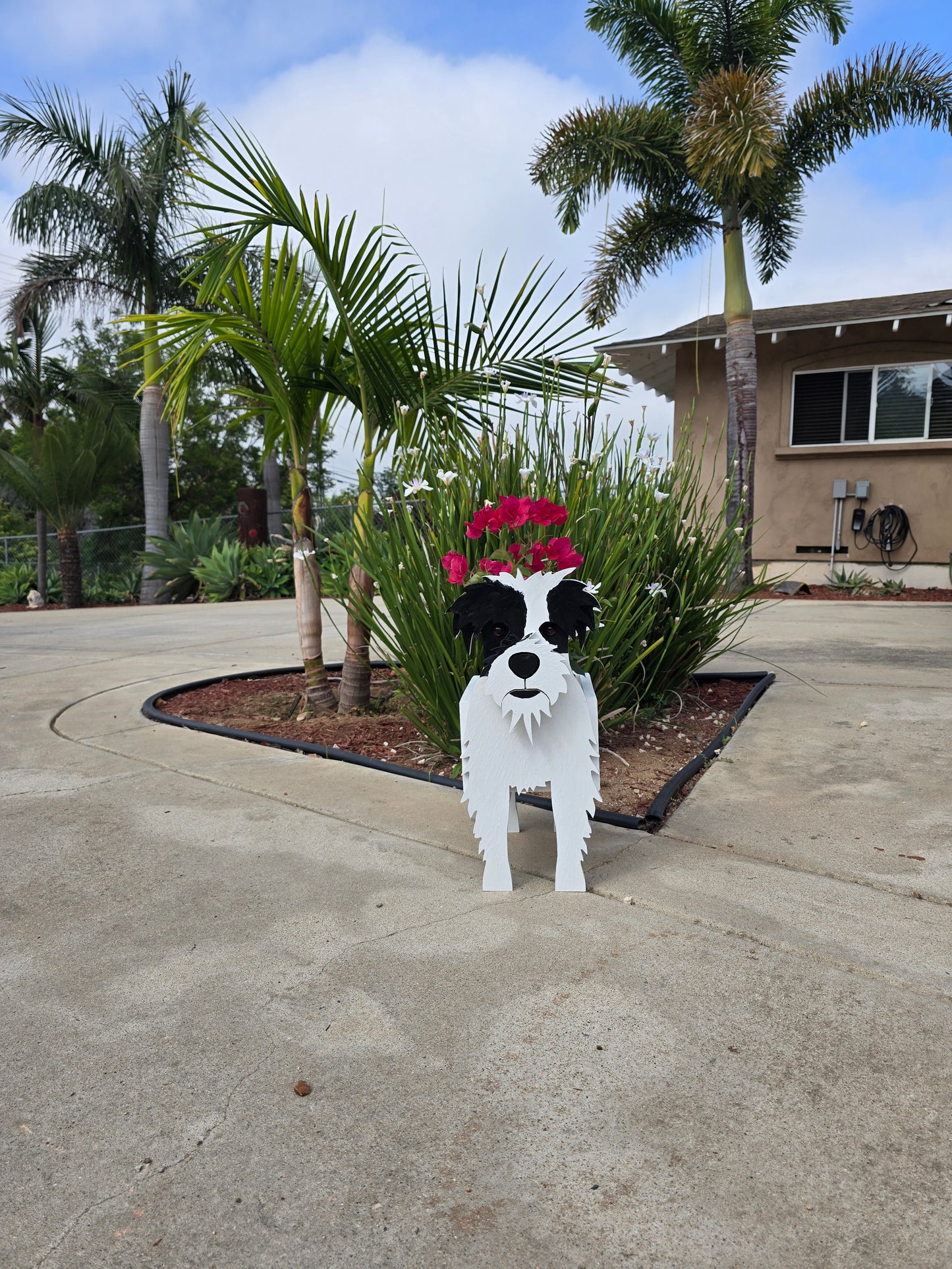 Shaggy Border Terrier Planter Box