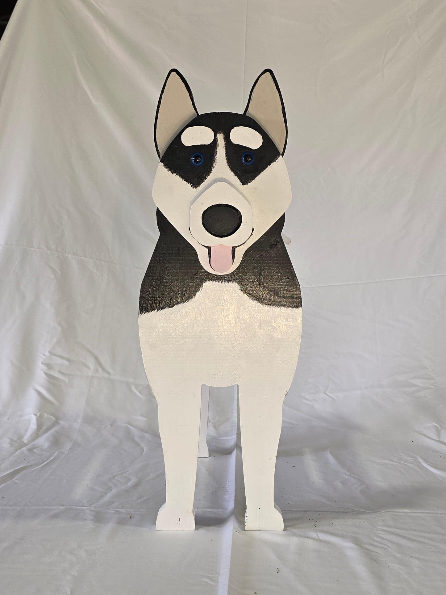 Siberian Husky Planter Box