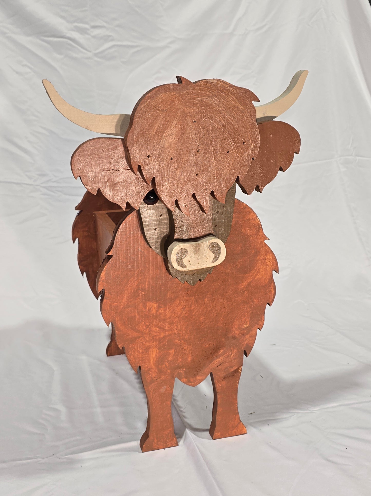 Highland Cow Planter Box