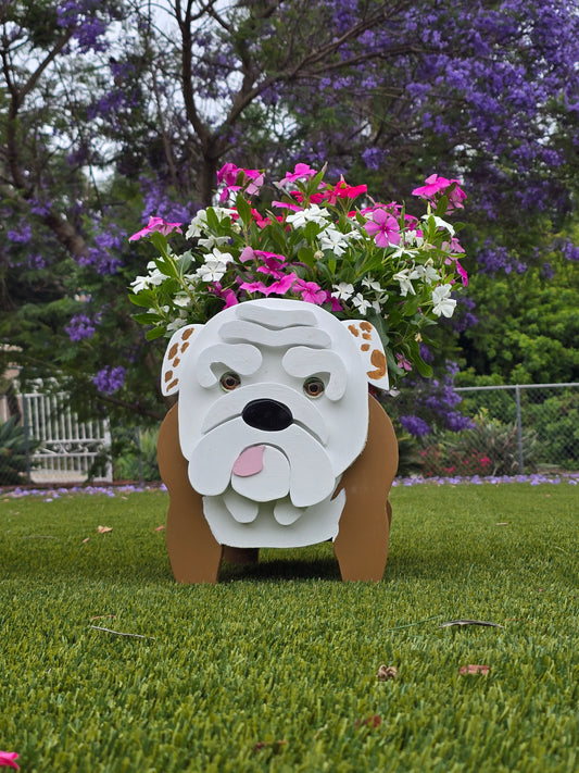 English Bulldog Planter Box