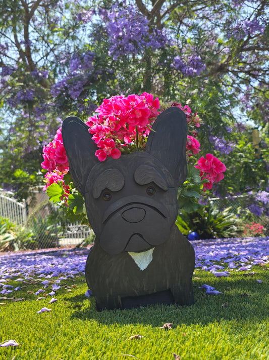 French Bulldog Planter Box