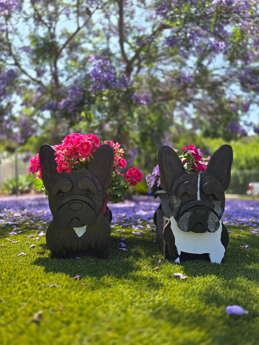 French Bulldog Planter Box