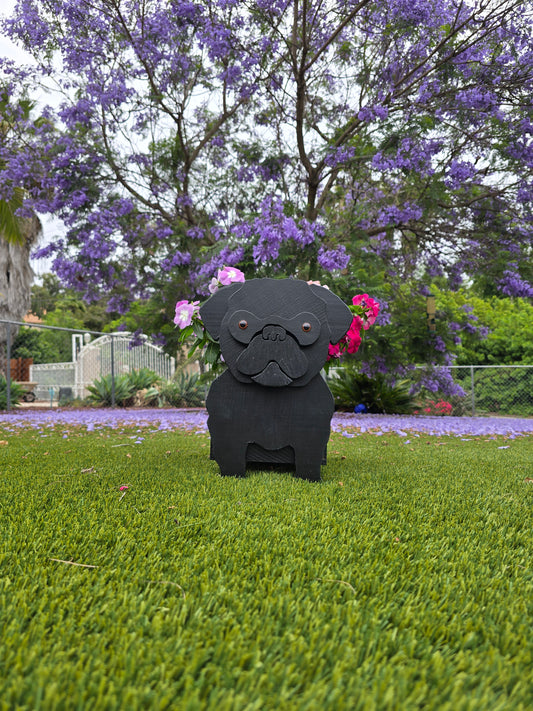Pug Planter Box