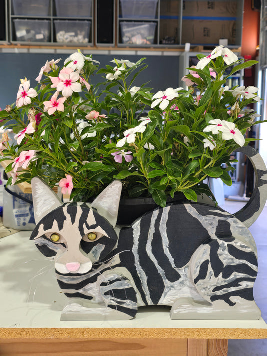 Cat Planter Box (2nd Design - Side View)