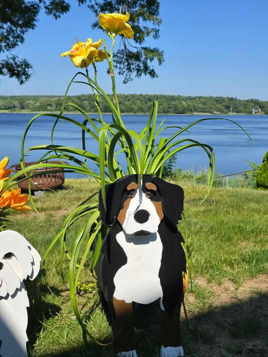 Bernese Mountain Dog Planter Box