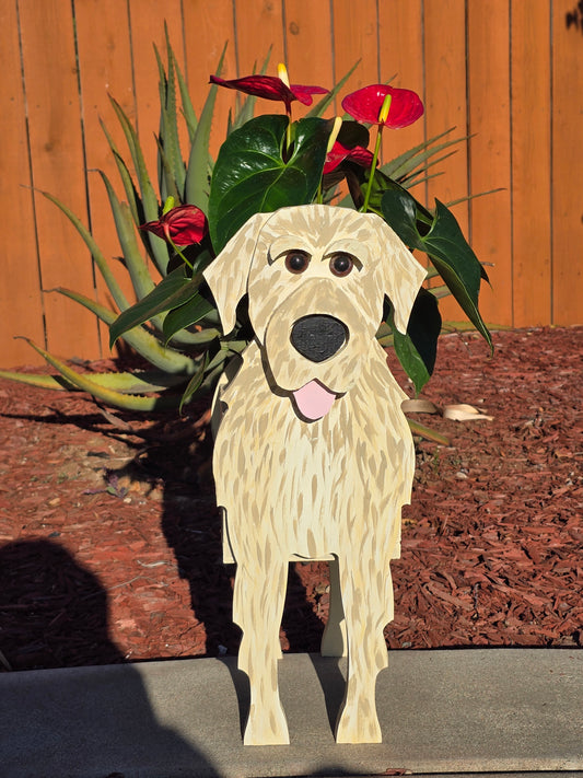 Golden Retriever Planter Box