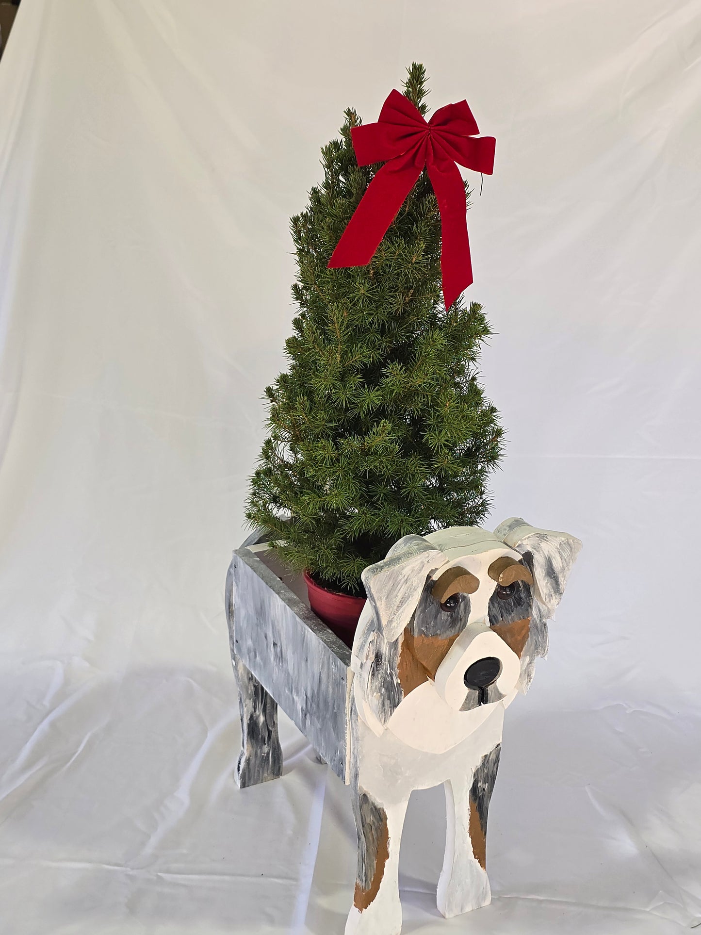 Australian Shepherd Planter Box