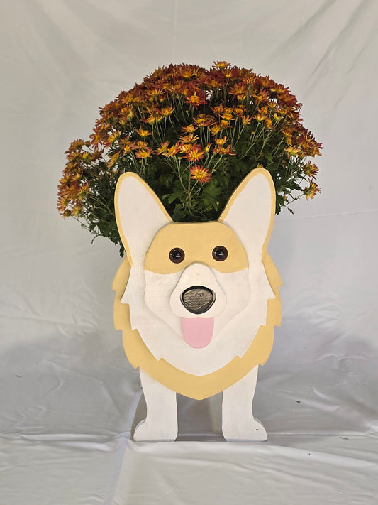Corgi Planter Box