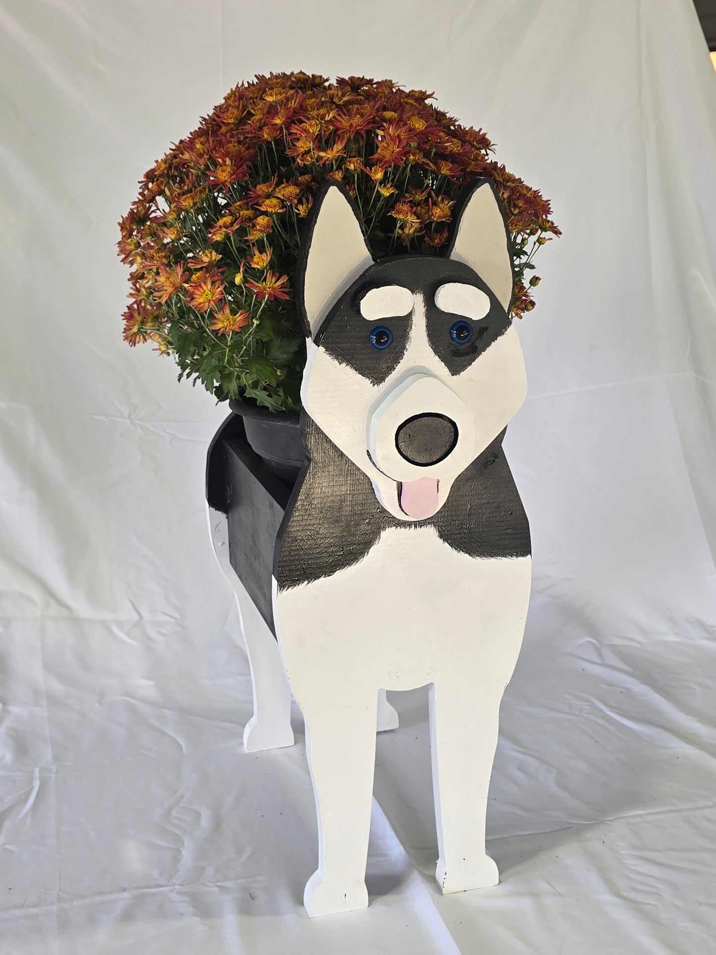 Siberian Husky Planter Box