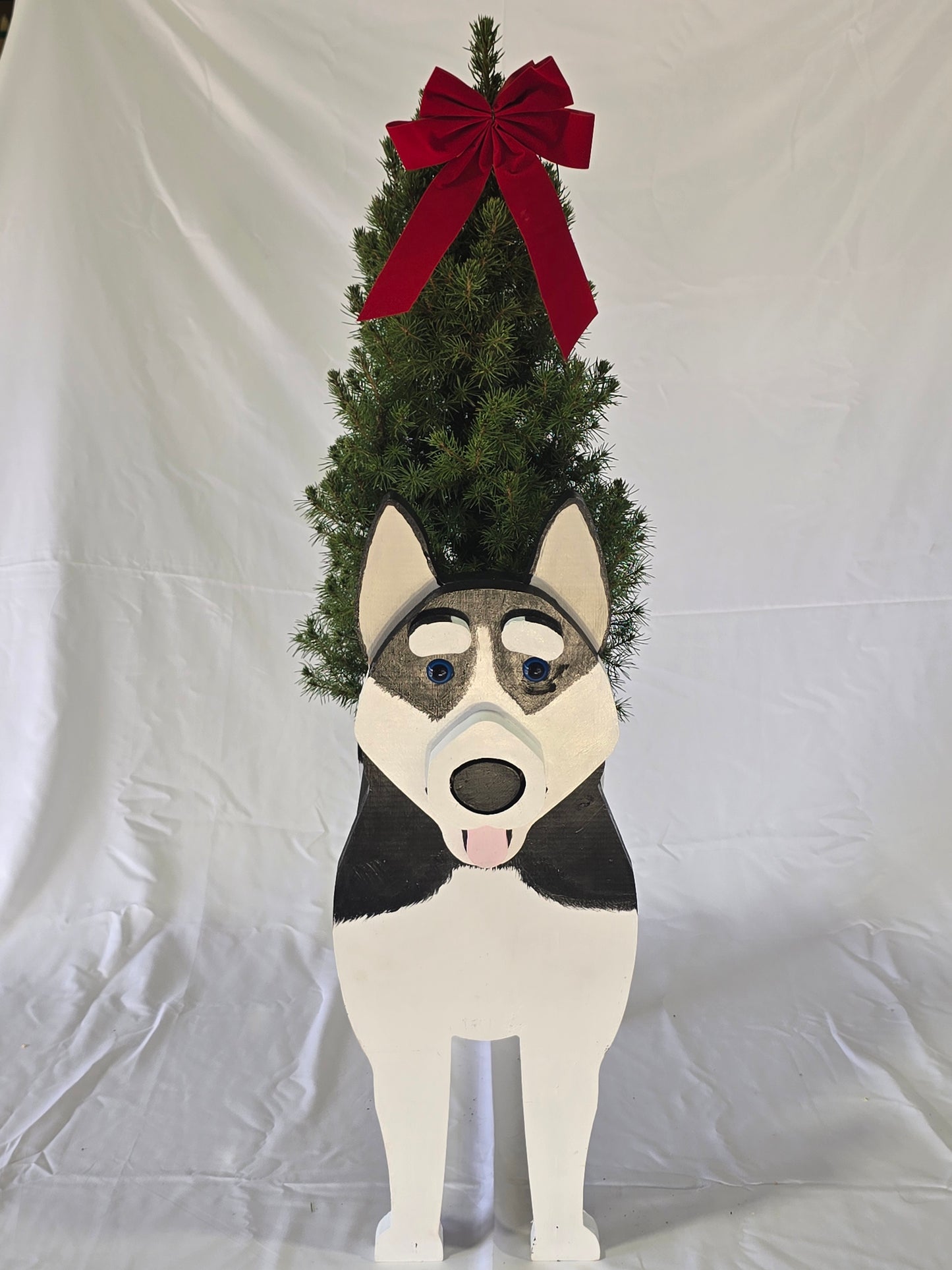 Siberian Husky Planter Box