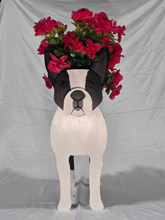 Boston Terrier Planter Box