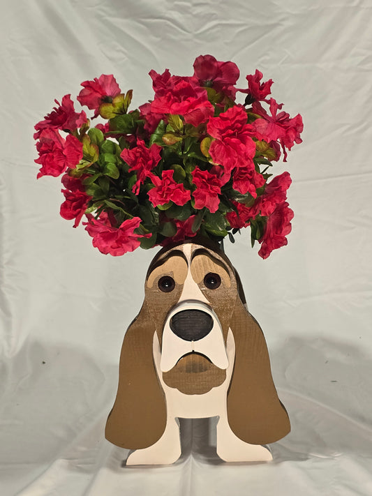 Basset Hound Planter Box